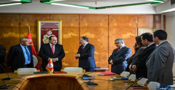 السيد المدير العام يزور الأكاديمية التونسية الفرنسية للتكوين في أمن الطيران المدني