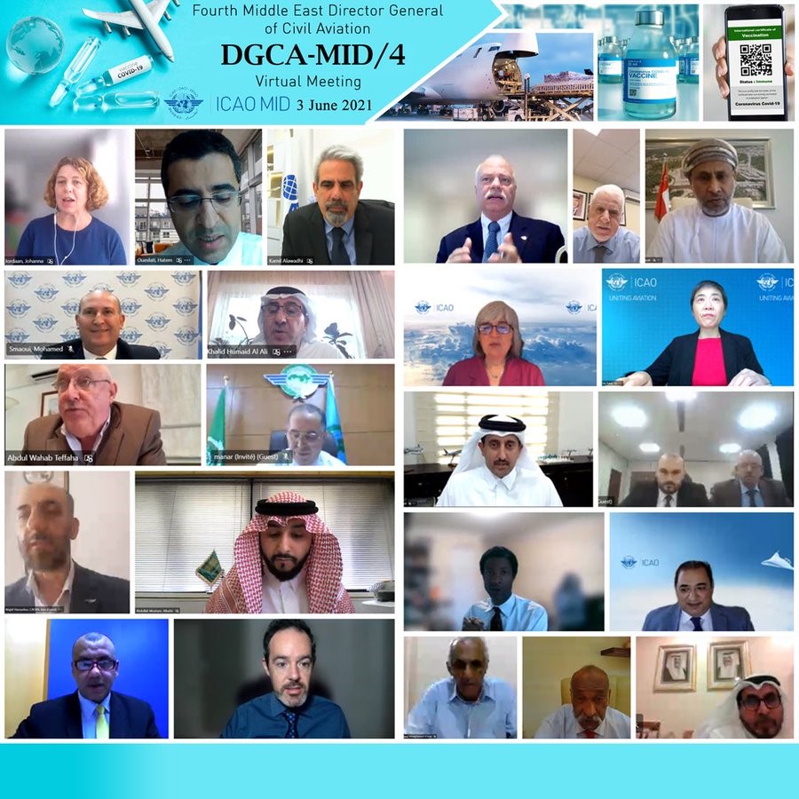 الاجتماع الرابع للمدراء العامون للطيران المدني بمنطقة الشرق الأوسط