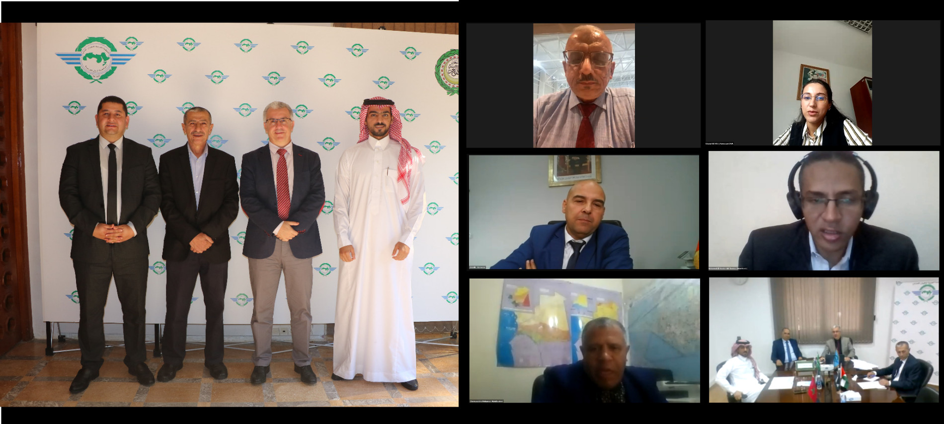 اجتماع الدورة 49 لاجتماع لجنة السلامة الجوية للمنظمة العربية للطيران المدني عبر تقنية التواصل الهجين خلال الفترة 09 - 10 نوفمبر 2022،