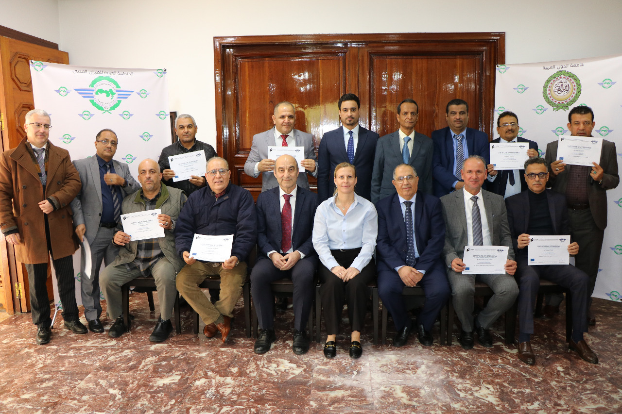 تنظيم ورشة عمل مع مشروع أمن الطيران لإفريقيا و اسيا و الشرق الأوسط (CASE PROJECT ) حول افضل الممارسات لتقييم المخاطر