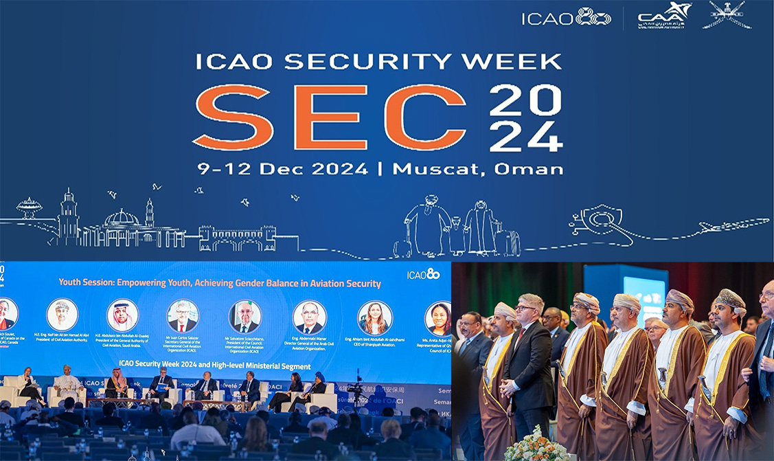 مشاركة المنظمة العربية للطيران المدني في "أسبوع أمن الطيران لمنظمة الطيران المدني الدولي 2024 وجزء وزاري رفيع المستوى في مسقط